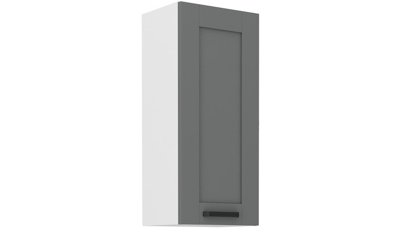 LUNA 40 G-108 1F Dustgrey Balta pakabinama spintelė