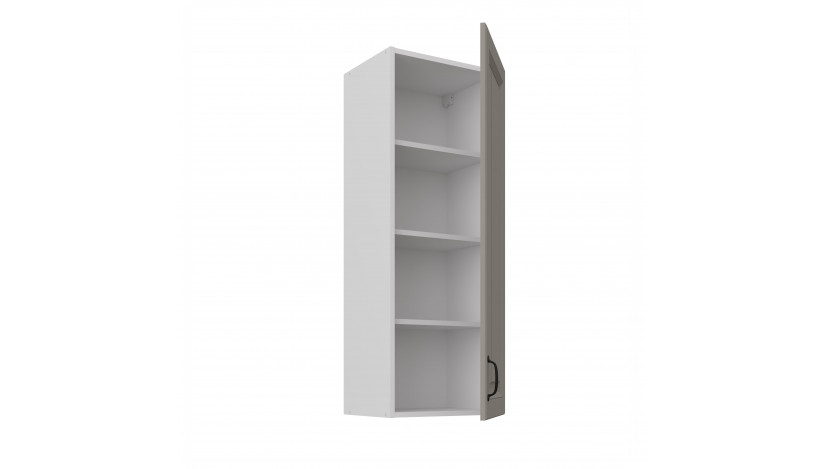 STILO 40 G-108 1F Claygrey balta pakabinama spintelė