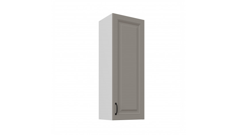 STILO 40 G-108 1F Claygrey balta pakabinama spintelė