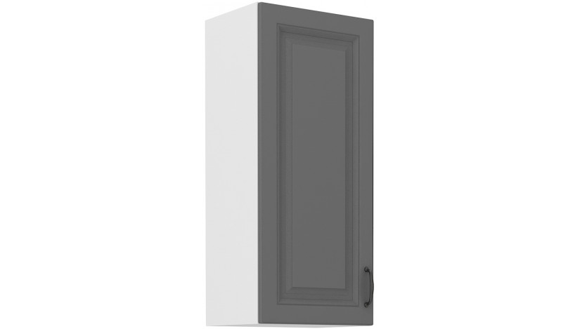 STILO 40 G-108 1F Dustgrey balta pakabinama spintelė