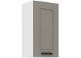 LUNA 40 G-72 1F pakabinama spintelė Claygrey Balta
