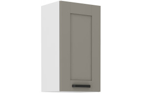 LUNA 40 G-72 1F pakabinama spintelė Claygrey Balta