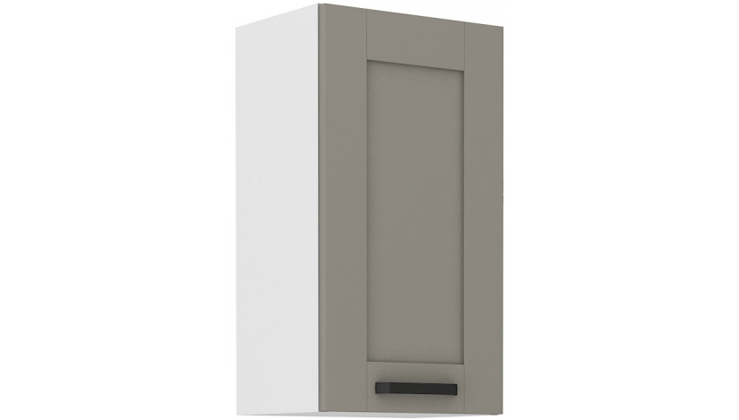 LUNA 40 G-72 1F pakabinama spintelė Claygrey Balta