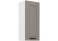 LUNA 40 G-90 1F Pakabinama Spintelė 90 cm Claygrey Balta