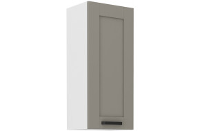 LUNA 40 G-90 1F Pakabinama Spintelė 90 cm Claygrey Balta