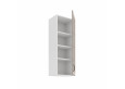 STILO 40 GS-108 1F Claygrey balta pakabinama spintelė su stiklu