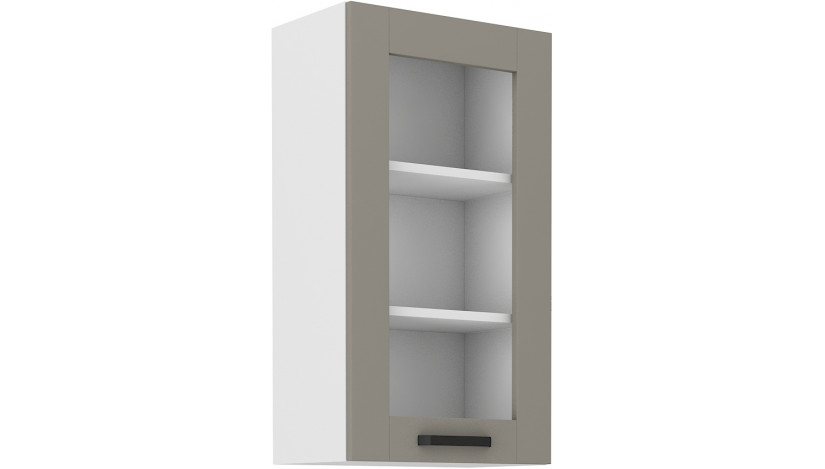 LUNA 40 GS-90 1F pakabinama spintelė Claygrey Balta