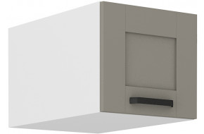 LUNA 40 NAGU-36 1F antresolinė spintelė 57 cm gylis Claygrey Balta