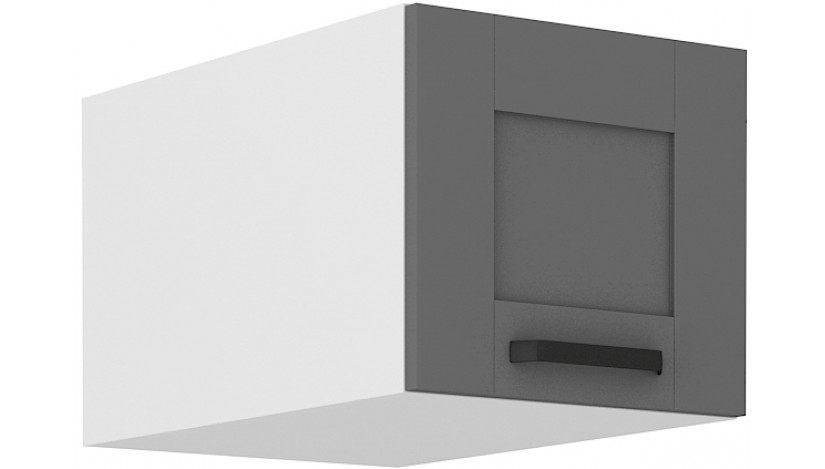 LUNA 40 NAGU-36 1F antresolinė spintelė 57 cm gylis Dustgrey Balta