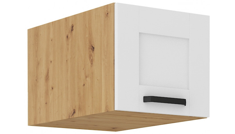LUNA 40 NAGU-36 1F antresolinė spintelė 57 cm gylis Balta Artisan