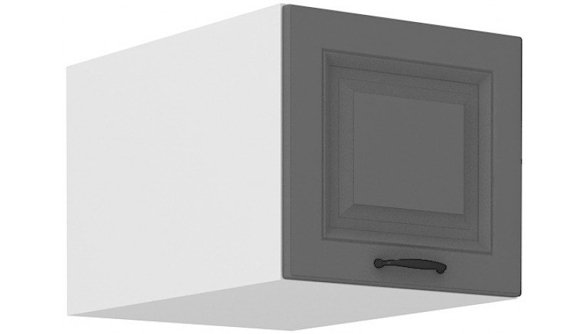 Stilo 40 NAGU-36 1F antresolinė spintelė 57 cm gylis Dustgrey balta