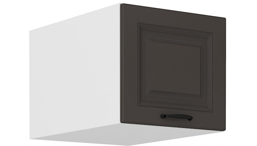 Stilo 40 NAGU-36 1F antresolinė spintelė 57 cm gylis Grafit balta