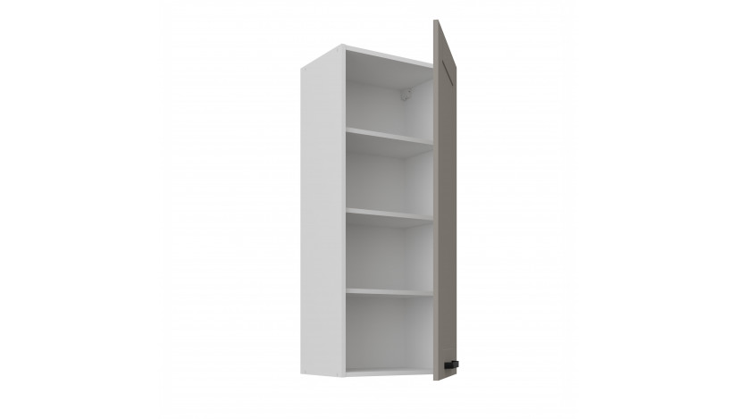 LUNA 45 G-108 1F Claygrey Balta pakabinama spintelė