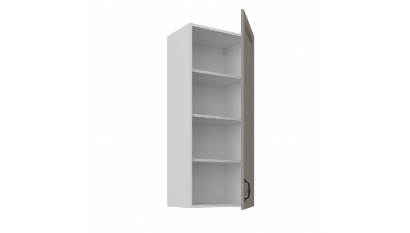 STILO 45 G-108 1F Claygrey balta pakabinama spintelė