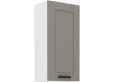 LUNA 45 G-90 1F Pakabinama Spintelė 90 cm Claygrey Balta