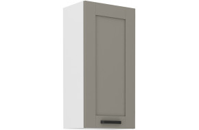 LUNA 45 G-90 1F Pakabinama Spintelė 90 cm Claygrey Balta