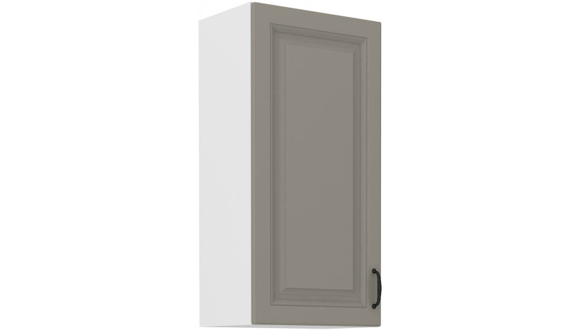 Stilo 45 G-90 1F Pakabinama Spintelė 90 cm Claygrey balta