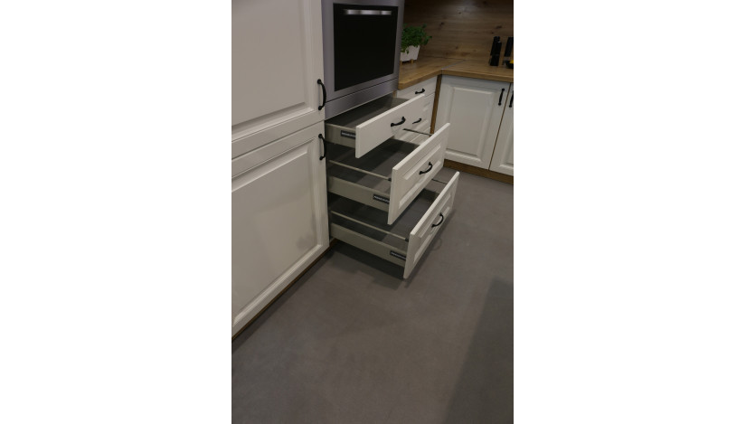 Stilo 58x58 GN-90 1F Pakabinama Kampinė Spintelė artisan balta