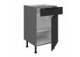 ARIA BL/ANT 50 D 1F 1S BB PREMIUM pastatoma spintelė su 1 stalčiumi