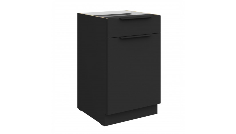 ARIA BL/BL 50 D 1F 1S BB PREMIUM pastatoma spintelė su 1 stalčiumi