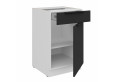 ARIA BL/WH 50 D 1F 1S BB PREMIUM pastatoma spintelė su 1 stalčiumi