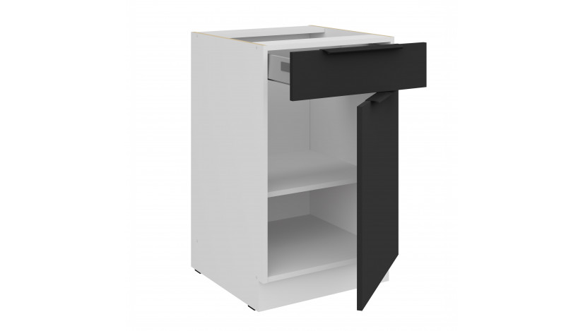 ARIA BL/WH 50 D 1F 1S BB PREMIUM pastatoma spintelė su 1 stalčiumi