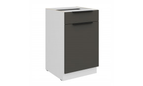 ARIA GR/WH 50 D 1F 1S BB PREMIUM pastatoma spintelė su 1 stalčiumi