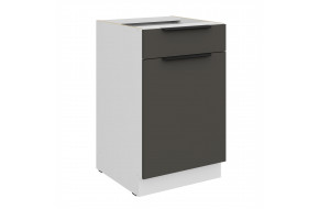 ARIA GR/WH 50 D 1F 1S BB PREMIUM pastatoma spintelė su 1 stalčiumi
