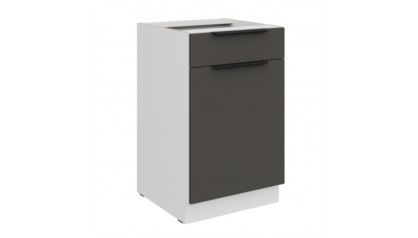 ARIA GR/WH 50 D 1F 1S BB PREMIUM pastatoma spintelė su 1 stalčiumi