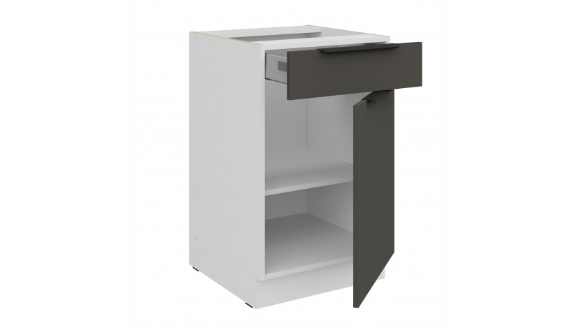 ARIA GR/WH 50 D 1F 1S BB PREMIUM pastatoma spintelė su 1 stalčiumi