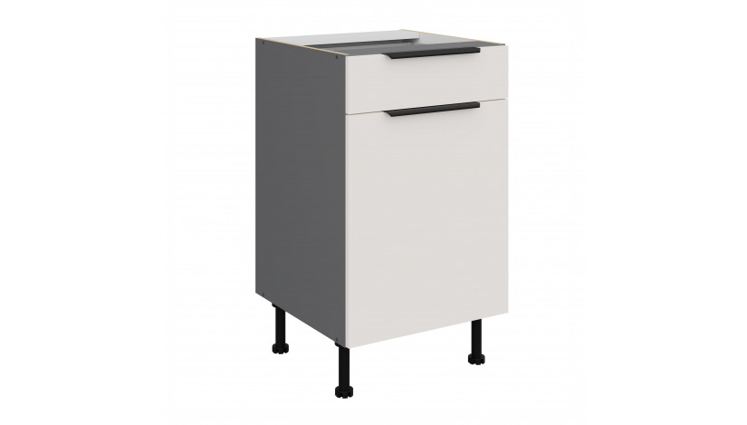 ARIA WH/ANT 50 D 1F 1S BB PREMIUM pastatoma spintelė su 1 stalčiumi