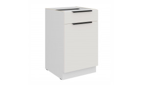 ARIA WH/WH 50 D 1F 1S BB PREMIUM pastatoma spintelė su 1 stalčiumi