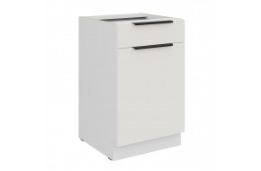 ARIA WH/WH 50 D 1F 1S BB PREMIUM pastatoma spintelė su 1 stalčiumi