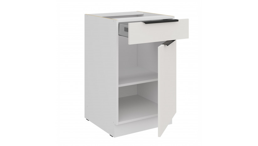 ARIA WH/WH 50 D 1F 1S BB PREMIUM pastatoma spintelė su 1 stalčiumi