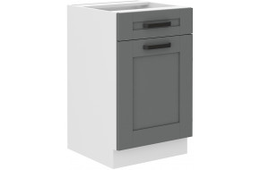 LUNA 50 D 1F 1S pastatoma spintelė Dustgrey Balta