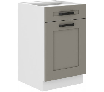 LUNA 50 D 1F 1S pastatoma spintelė Claygrey Balta