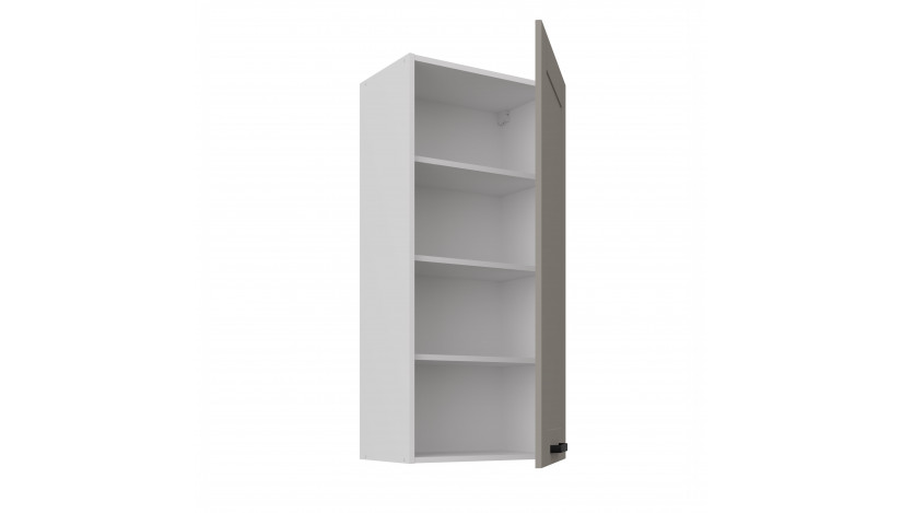 LUNA 50 G-108 1F Claygrey Balta pakabinama spintelė