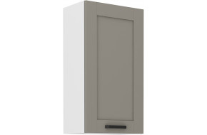 LUNA 50 G-90 1F Pakabinama Spintelė 90 cm Claygrey Balta