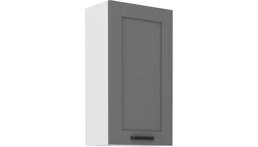 LUNA 50 G-90 1F Pakabinama Spintelė 90 cm Dustgrey Balta
