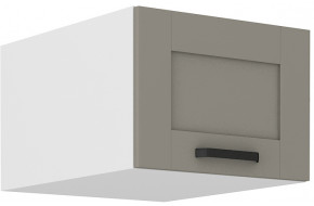 LUNA 50 NAGU-36 1F antresolinė spintelė 57 cm gylis Claygrey Balta