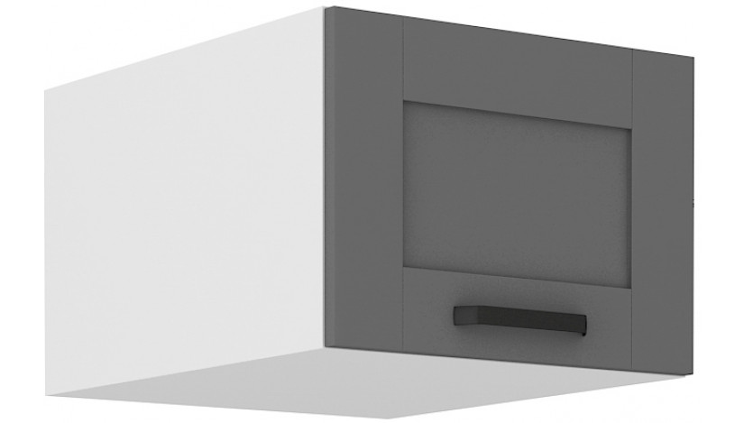 LUNA 50 NAGU-36 1F antresolinė spintelė 57 cm gylis Dustgrey Balta