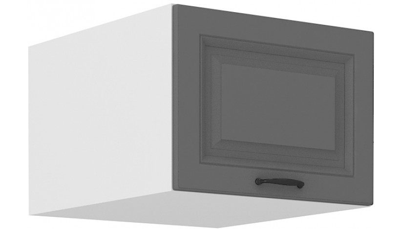 Stilo 50 NAGU-36 1F antresolinė spintelė 57 cm gylis Dustgrey balta