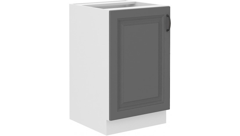 Stilo 50 ZL 1F BB kriauklės spintelė Dustgrey balta