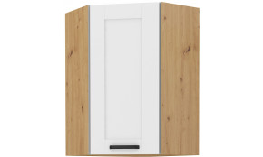 LUNA 58x58 GN-90 1F Pakabinama Kampinė Spintelė Balta Artisan