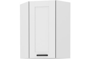 LUNA 60x60 GN-90 1F 45° Pakabinama Kampinė Spintelė balta balta