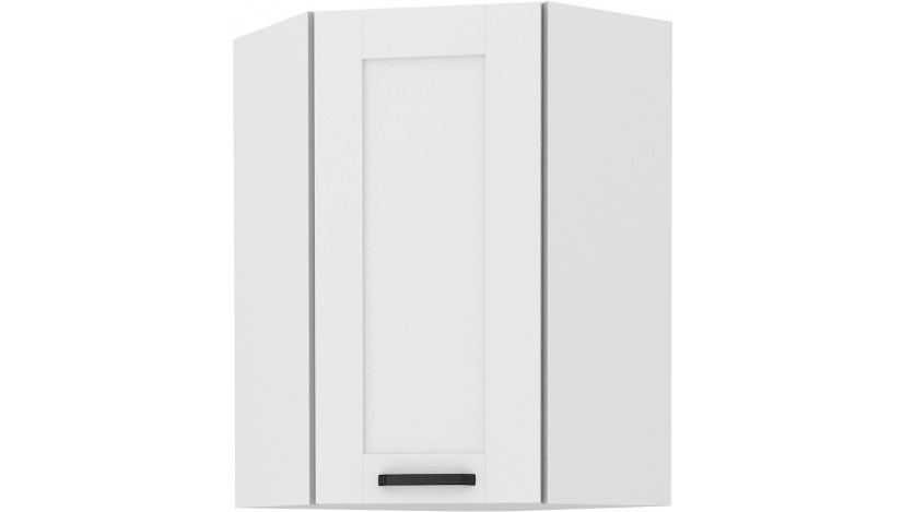 LUNA 58x58 GN-90 1F Pakabinama Kampinė Spintelė balta balta