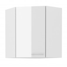LARA 60x60 GN-72 1F 45° pakabinama kampinė spintelė balta