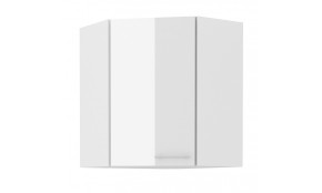 LARA 60x60 GN-72 1F 45° pakabinama kampinė spintelė balta