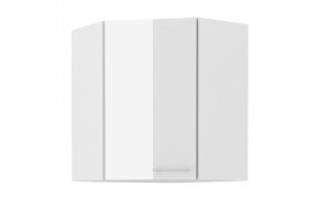 LARA 60x60 GN-72 1F 45° pakabinama kampinė spintelė balta