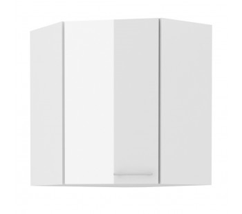 LARA 60x60 GN-72 1F 45° pakabinama kampinė spintelė balta